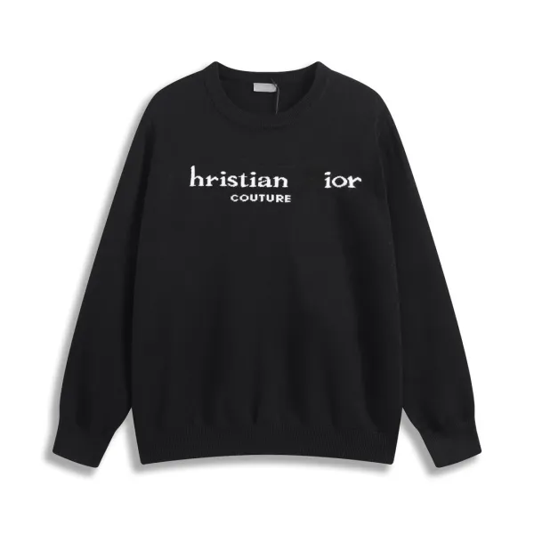 Gucci Script Logo Knit Sweater Gray - 28