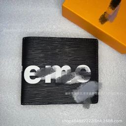 thumbnail for 跨境欧美时尚男士钱包短款对折真皮钱包女带包装外贸货源钱包Q217