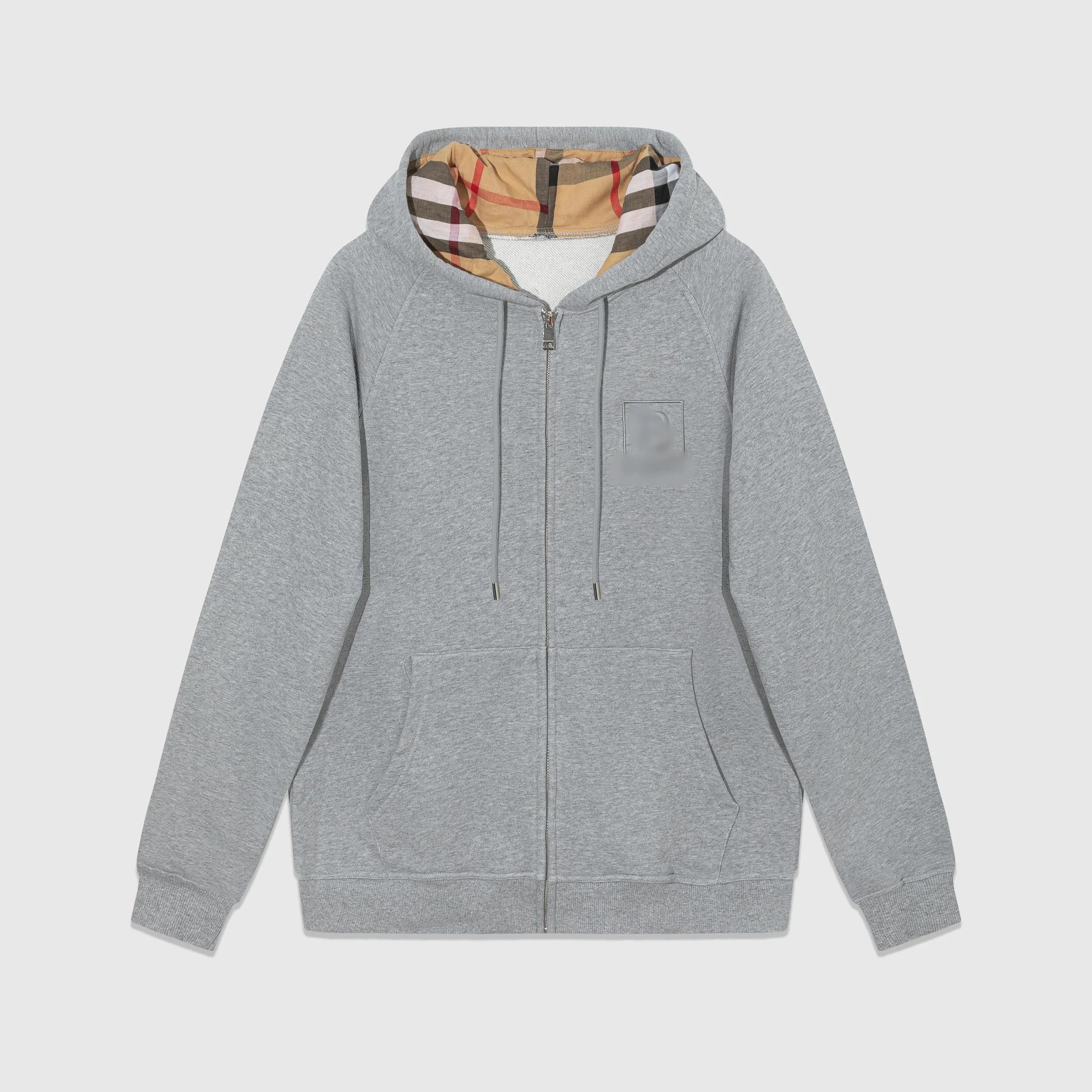 Burberry Hoodies & Sweatshirts Logo Print and Check-Trim — 18