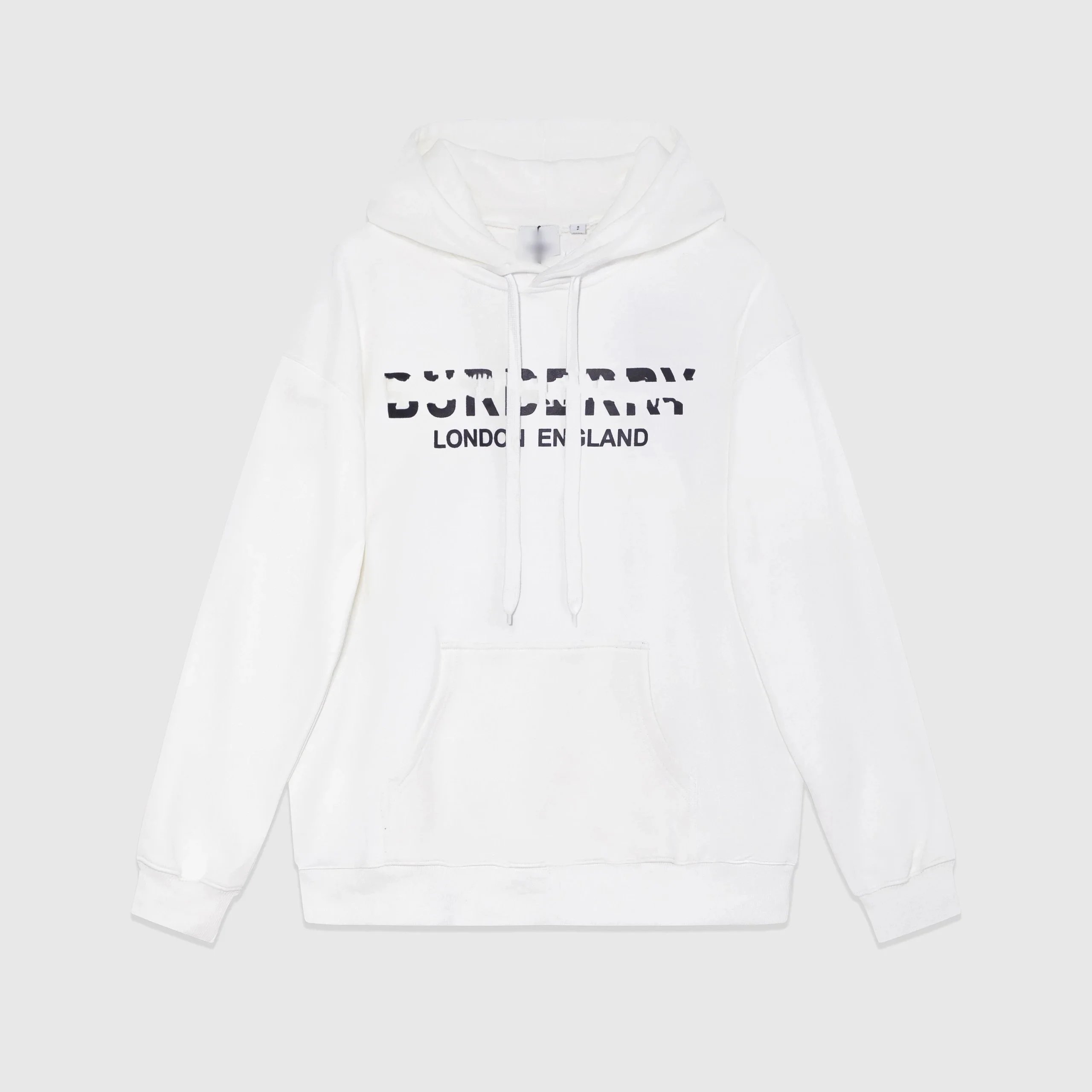 Burberry Hoodies & Sweatshirts Logo Print and Check-Trim — 08