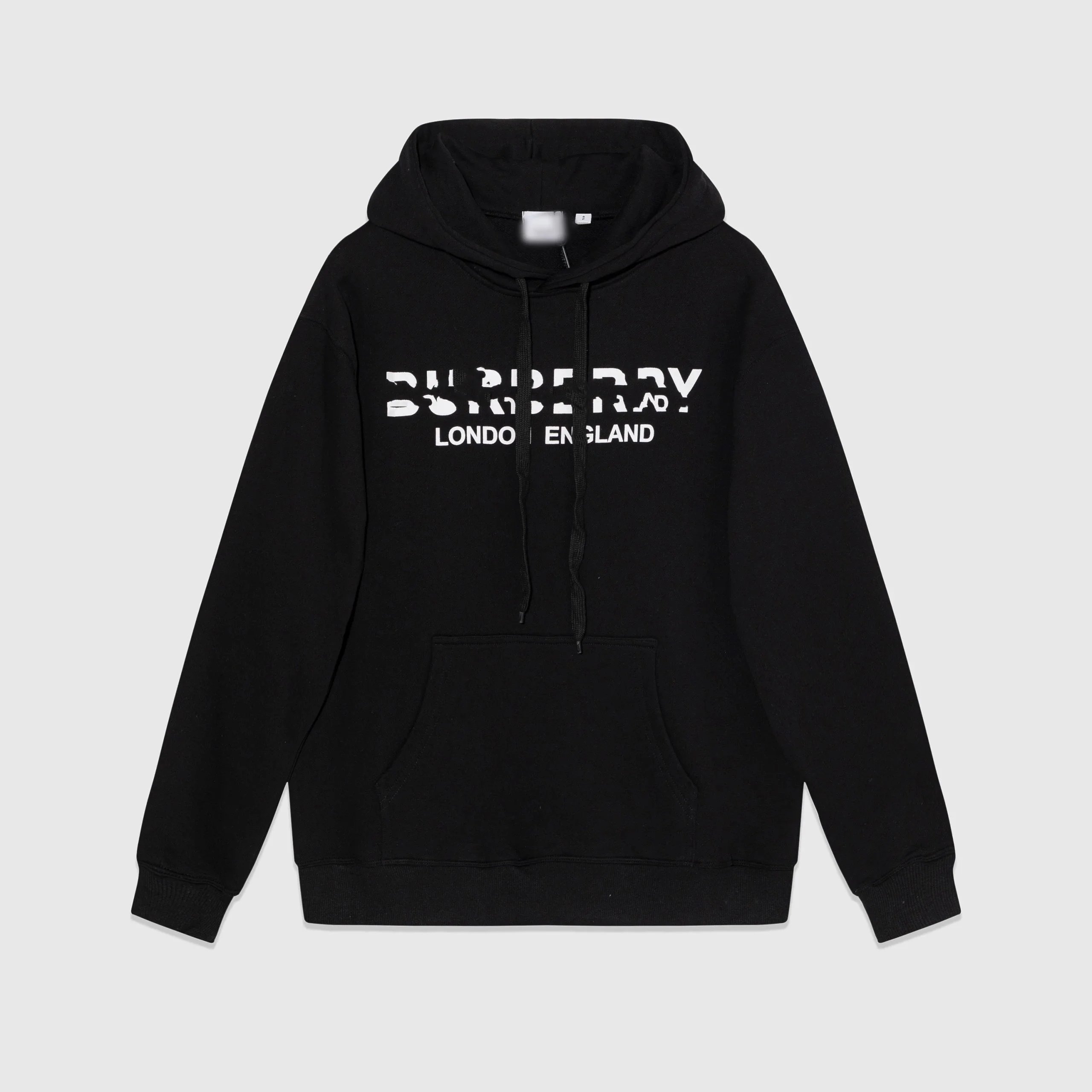 Burberry Hoodies & Sweatshirts Logo Print and Check-Trim — 09