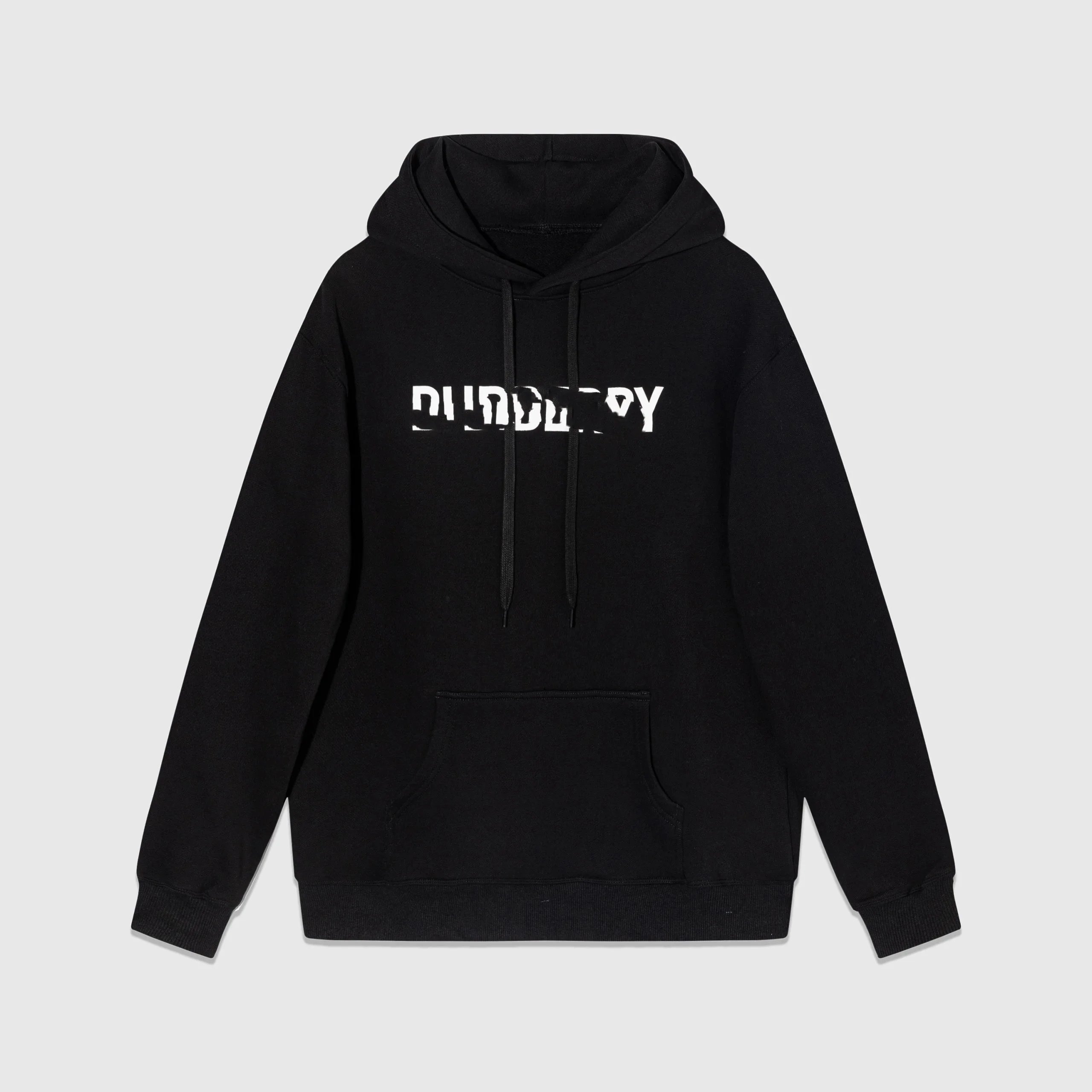 Burberry Hoodies & Sweatshirts Logo Print and Check-Trim — 04