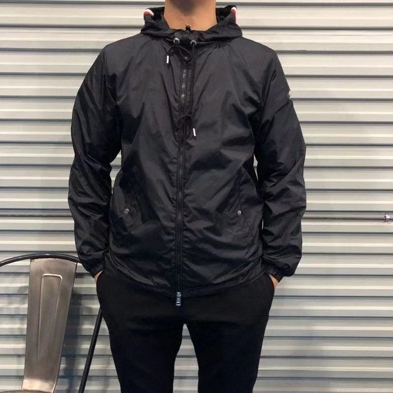 High end Spring and Autumn Trendy Brand Hooded Windbreaker for Men 2025 Fashion Home Waterproof Stormtrooper Windbreaker Jacket Coat