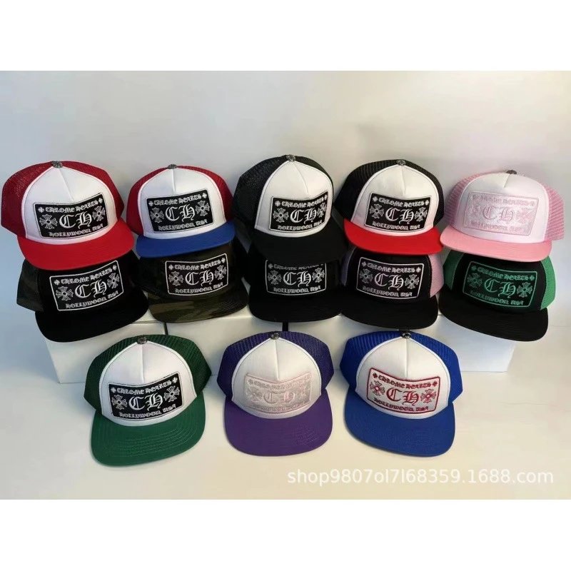 Chrome Hearts American Trendy Brand New Couples Summer Trucker Cap Sun Hat Ready Stock Wholesale