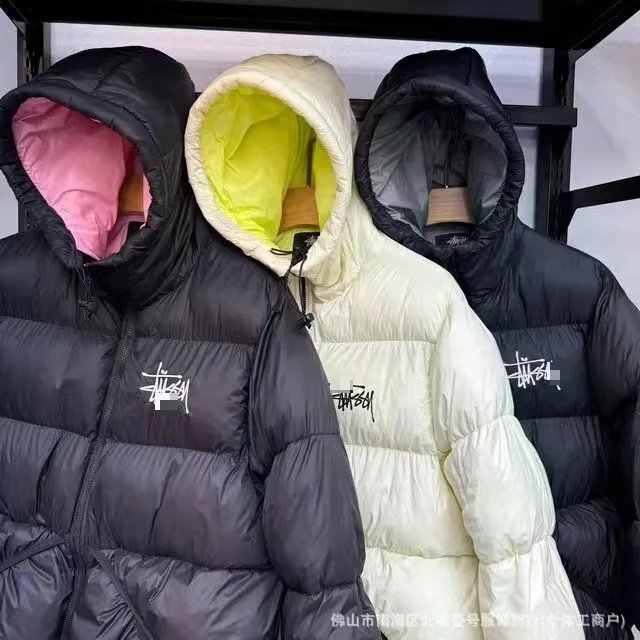 S*TU co-branded hooded embroidery warm thickened section casual bakery jacket
