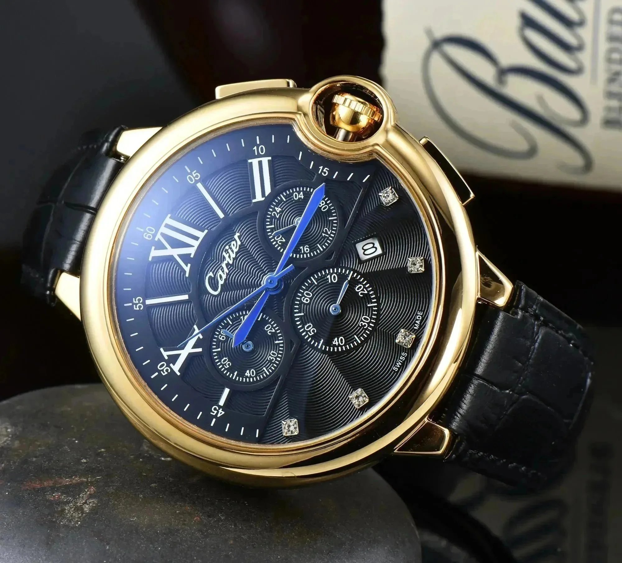 Cartier Watches Analog with Roman Numeral Dials — 18