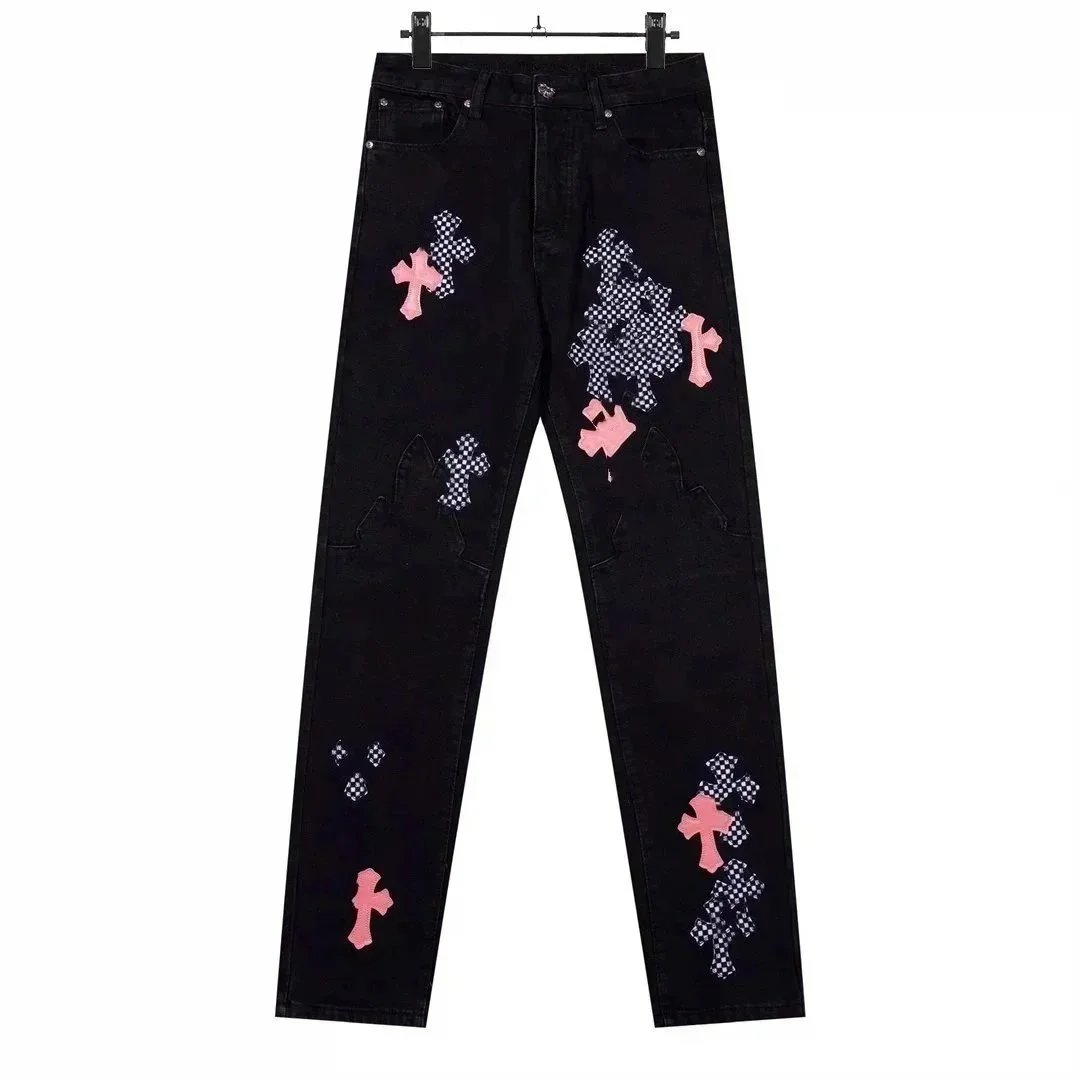 Chrome Hearts Cross-Embellished Black Jeans - 4