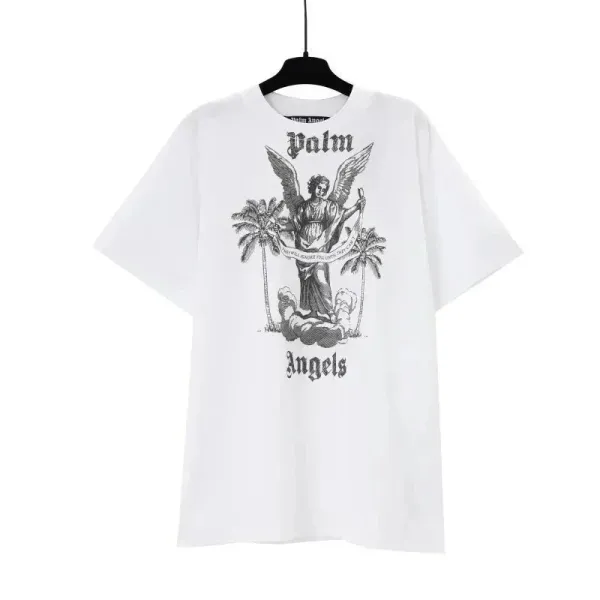 Palm Angels Palm Tree Logo T-Shirt White - 7
