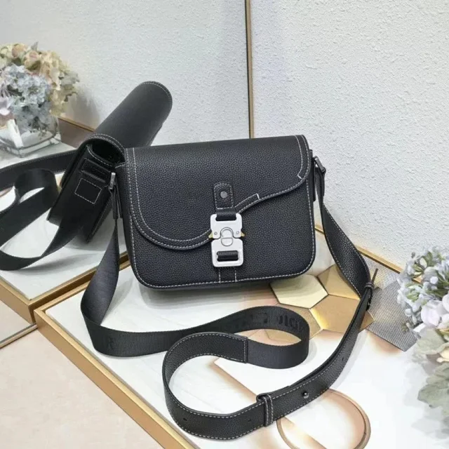 Dior Crossbody Bags Oblique-pattern flap bag with buckle closure product detail image 5