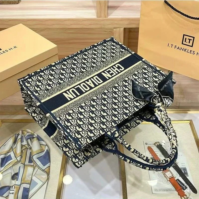 Dior Book Tote Bag Multicolor - 8