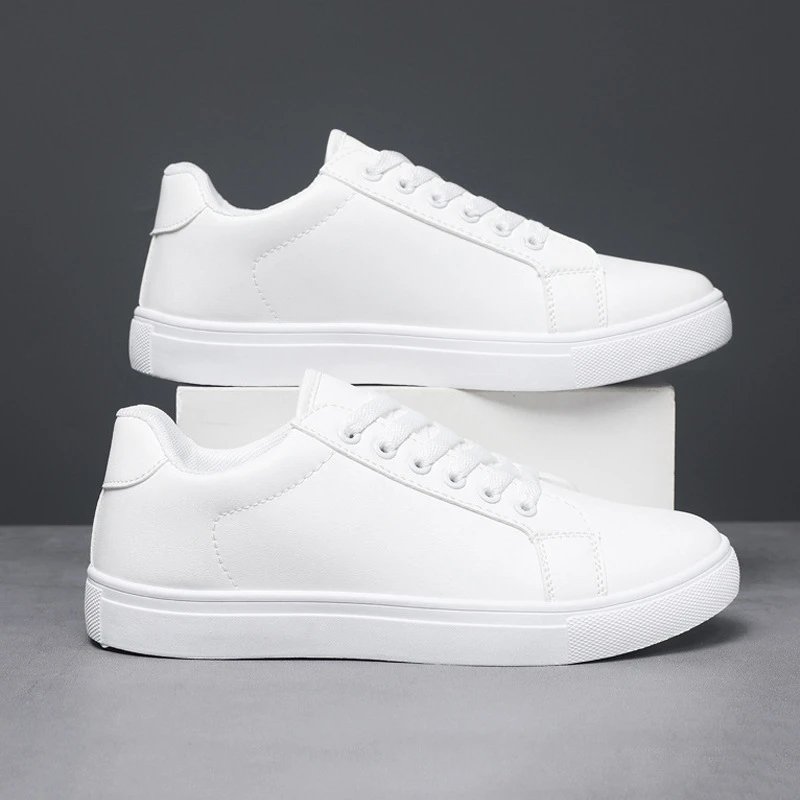 Classic Low-Top Black and White Sneakers