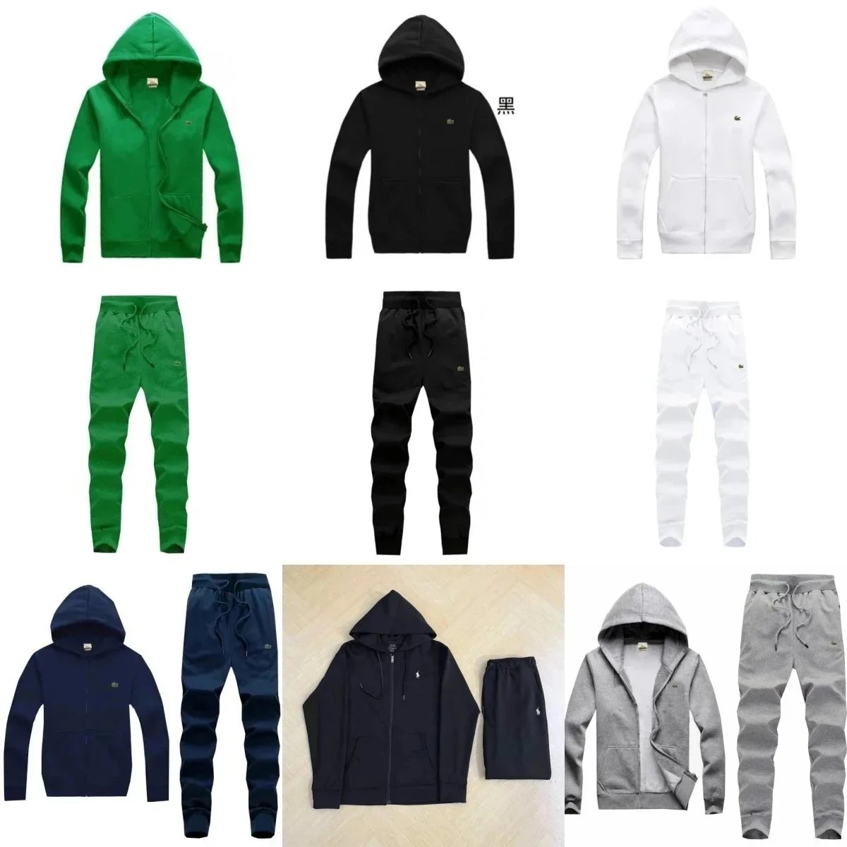 Lacoste Hoodie and Jogger Tracksuit Set [36 styles]