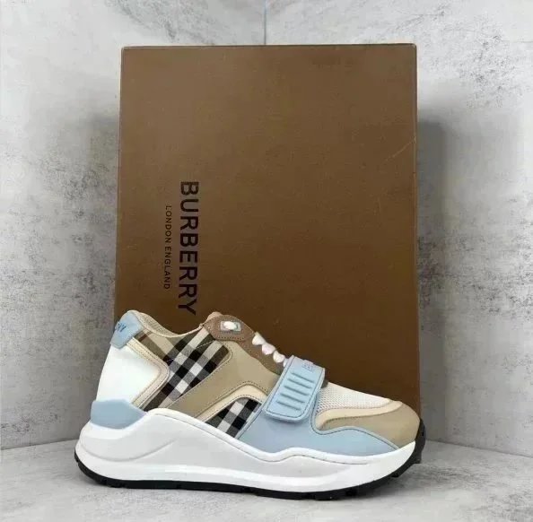 Burberry Chunky Sneaker Beige and White Sneakers - 8