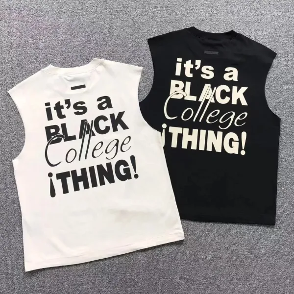 Design 'It's A Black College Thing!' Sleeveless Tee Black Vest Top - 4