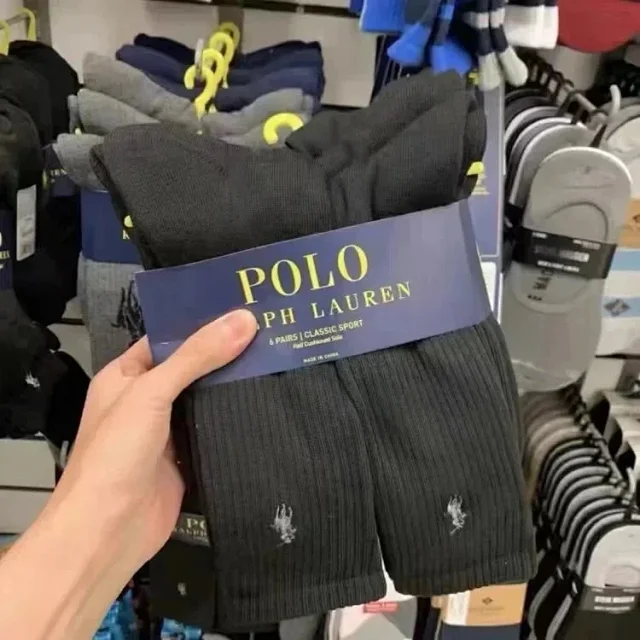 Ralph Lauren Socks Ribbed Classic Sport Socks, 6-Pair Pack product detail image 10