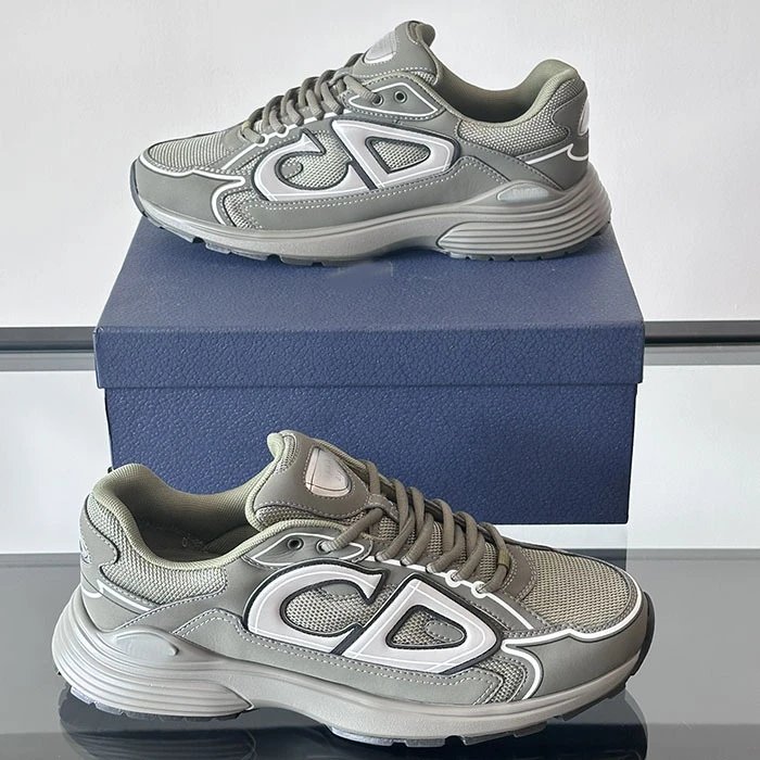 Dior B23 Low White Black Sneakers Chunky Sneakers - 10