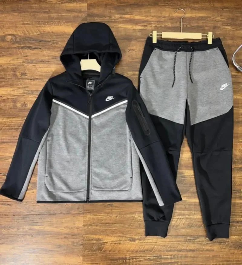 Nike Tech Fleece Paris Saint-Germain Olive Green Tracksuit - 10