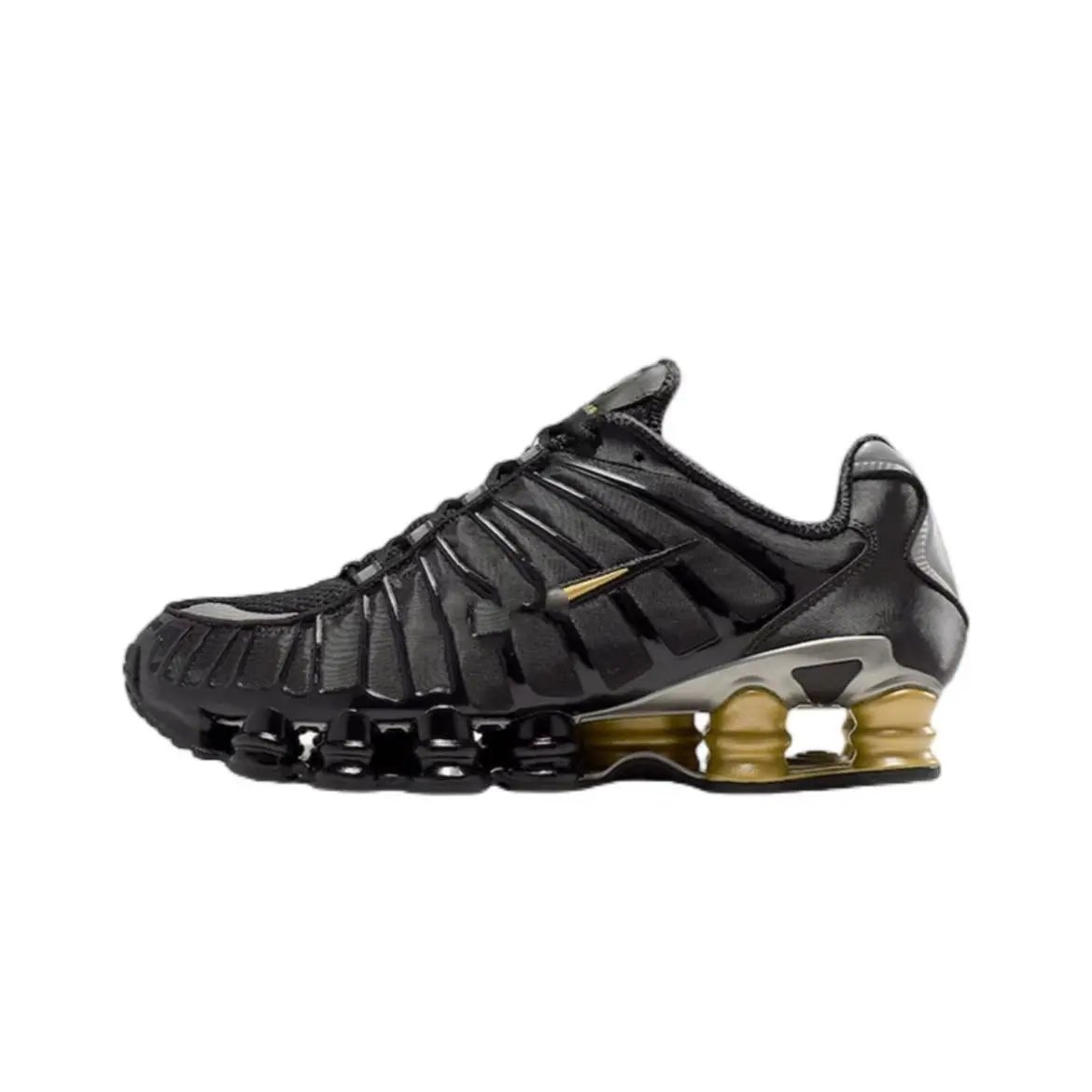 Nike Shox R4 White Silver Sneakers - 5