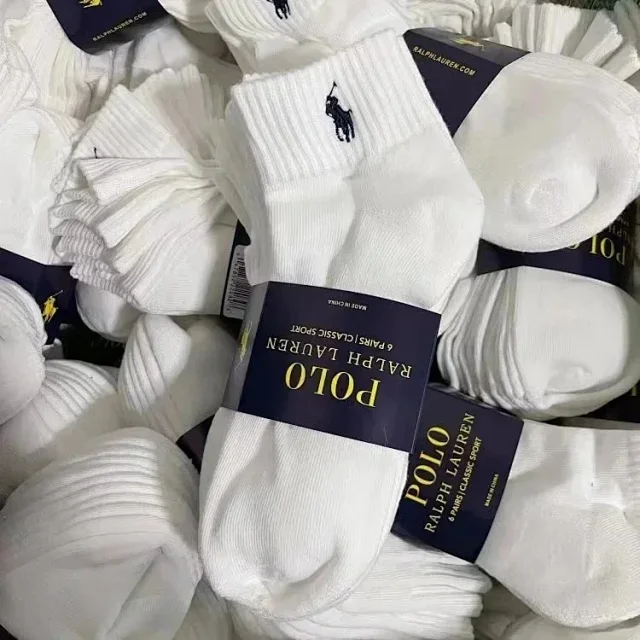 Ralph Lauren Socks Ribbed Classic Sport Socks, 6-Pair Pack product detail image 2