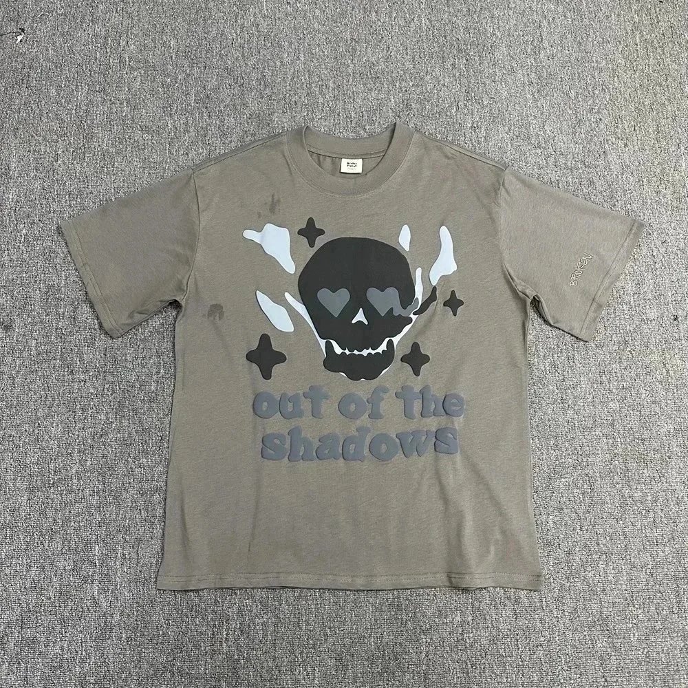 Broken Planet Space Trails Graphic T-Shirt Army Green - 6