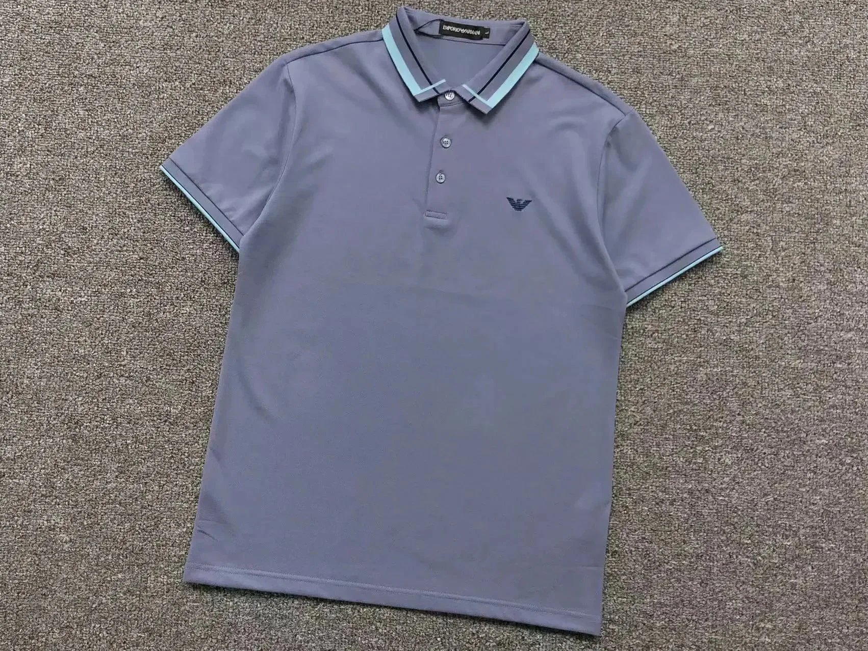 Emporio Armani Classic Logo Gray Polo Shirt Tops.polo - 6