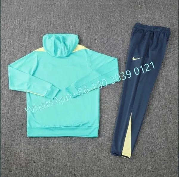 Nike France FFF Training Hoodie and Sweatpants Set Navy Blue Tracksuit - 11
