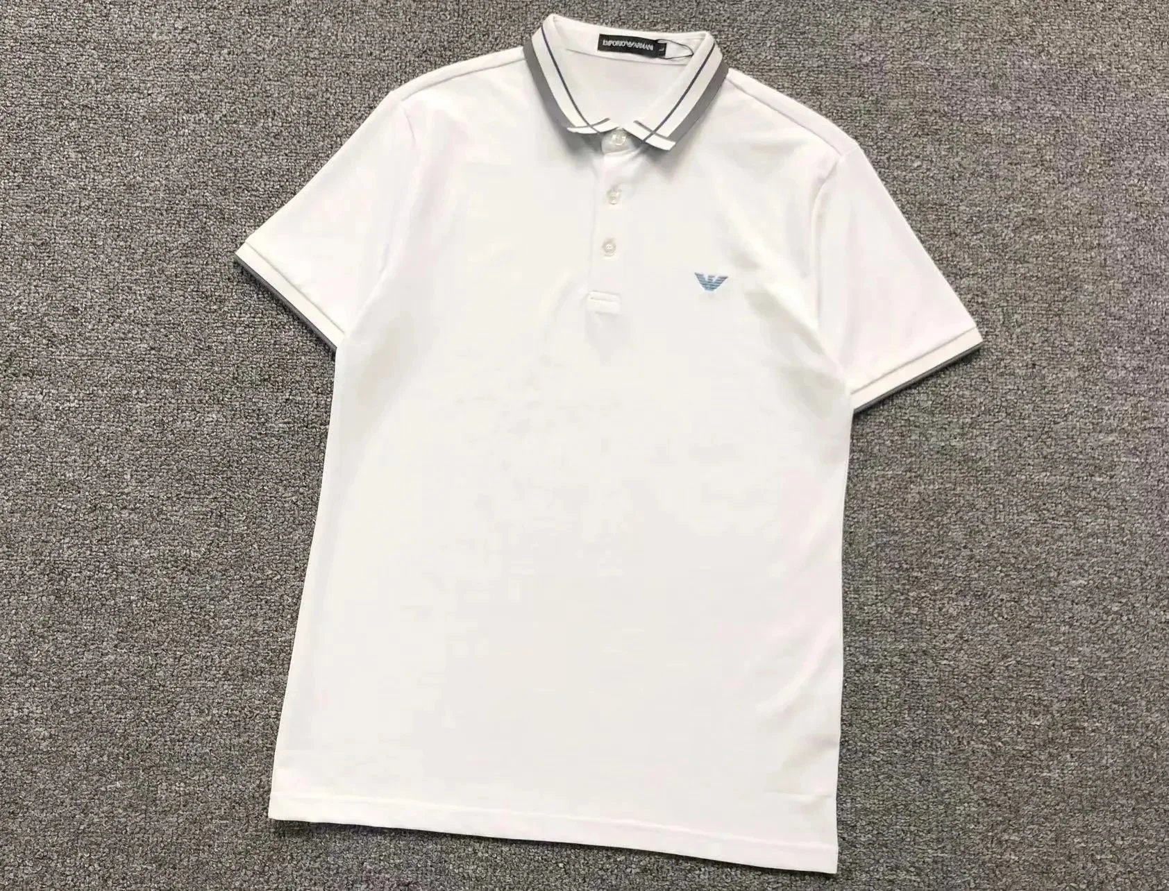 Emporio Armani Classic Logo Gray Polo Shirt Tops.polo - 5
