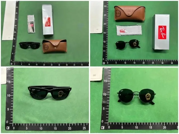 Ray-Ban Wayfarer C3 Black / Ice Blue Sunglasses - 2