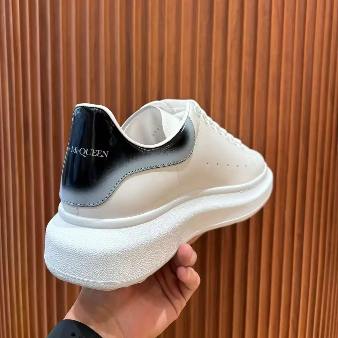 Alexander McQueen Oversized Sole Sneakers White / Black Chunky Sneakers