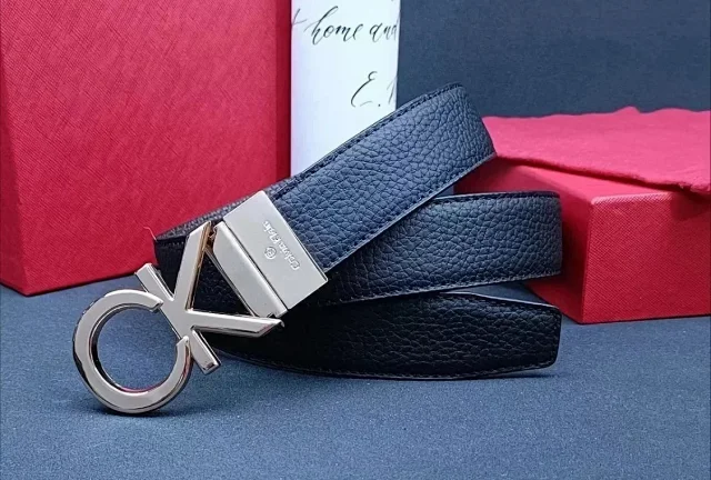 Calvin Klein Belts CK logo buckle belt product detail image 4