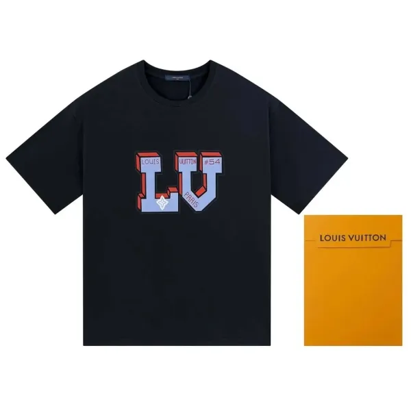 Louis Vuitton Flower Signature Black T-Shirt - 8