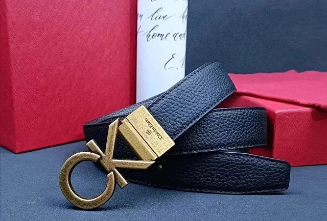 Calvin Klein Belts CK logo buckle belt product detail image 8