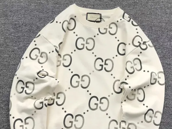 Gucci GG Circle Print Off-White Hoodie - 7