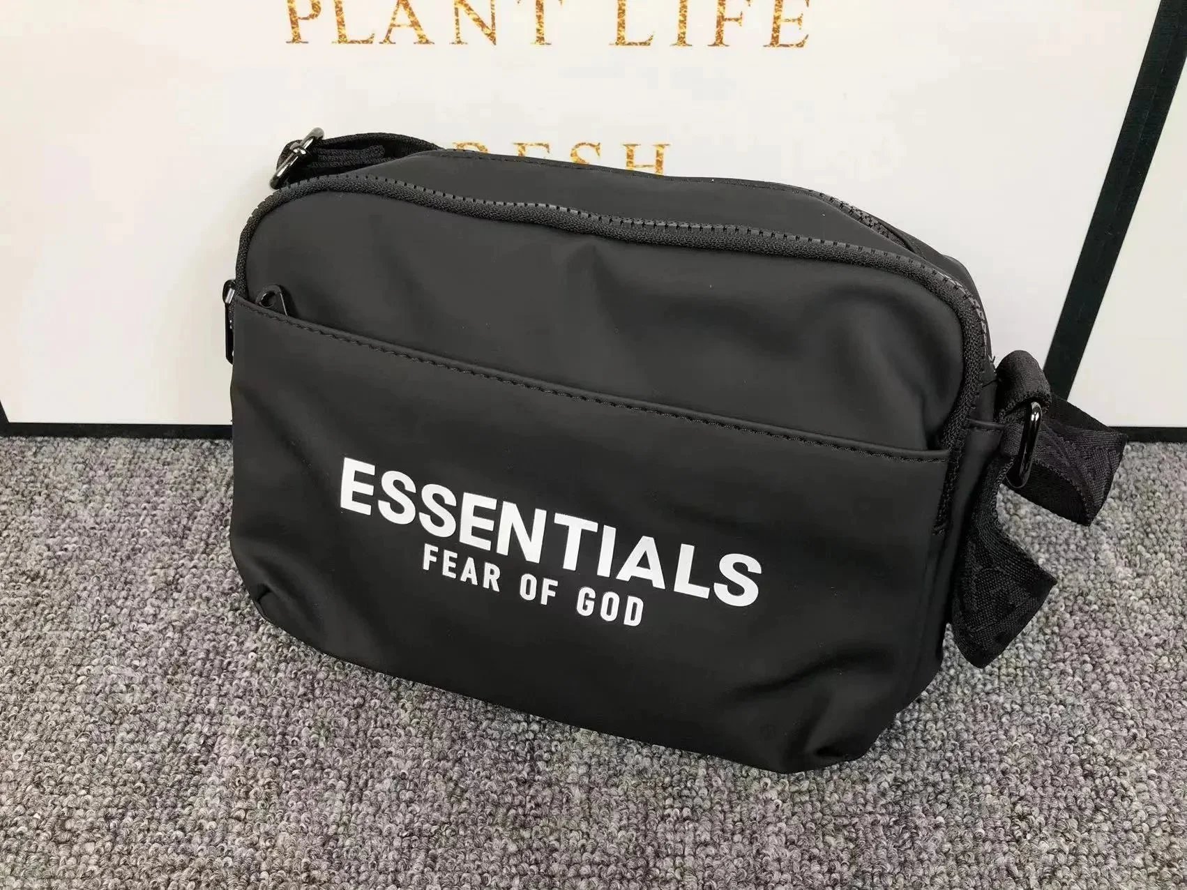 Fear of God Essentials Black Nylon Backpack - 7
