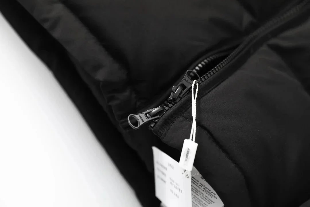 Lacoste x Chrome Hearts Black Quilted Down Jacket - 5