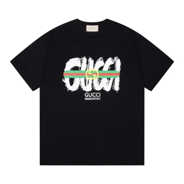 Gucci Monster Logo Graphic T-Shirt Black - 4
