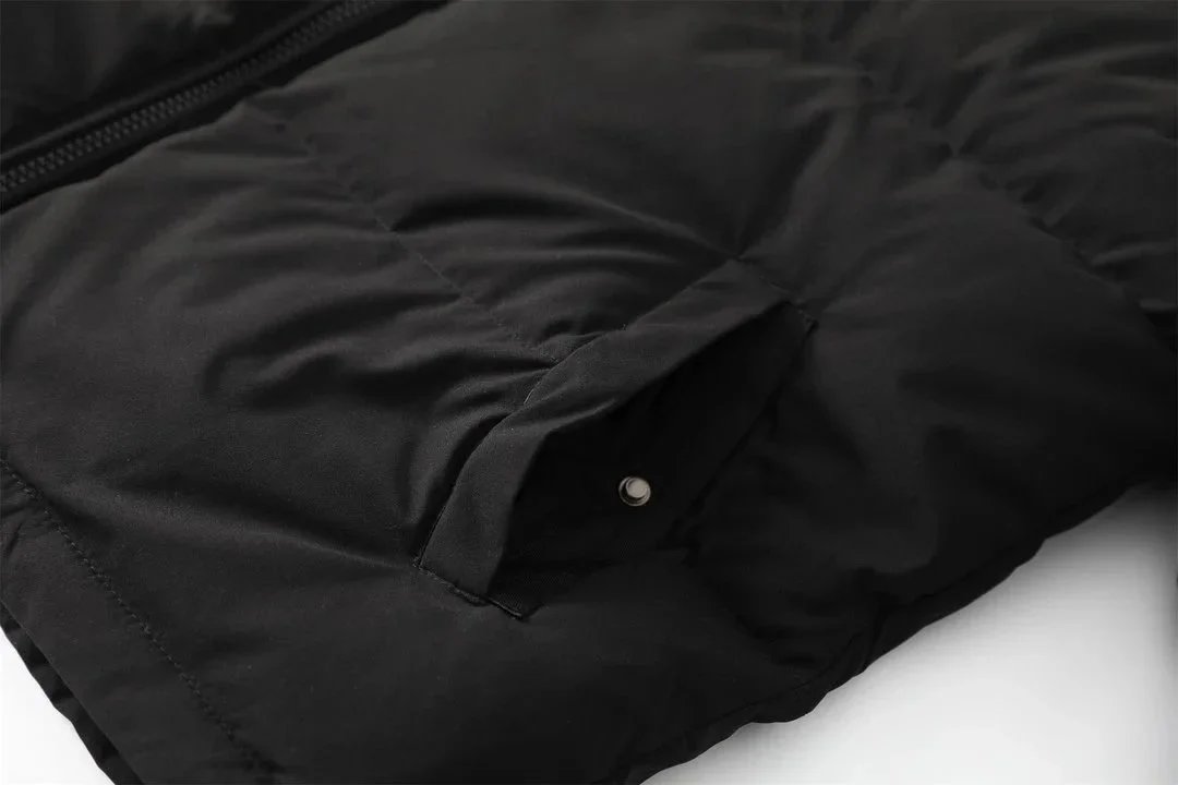 Lacoste x Chrome Hearts Black Quilted Down Jacket - 6