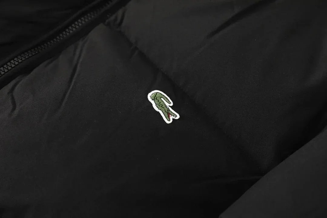 Lacoste x Chrome Hearts Black Quilted Down Jacket - 10