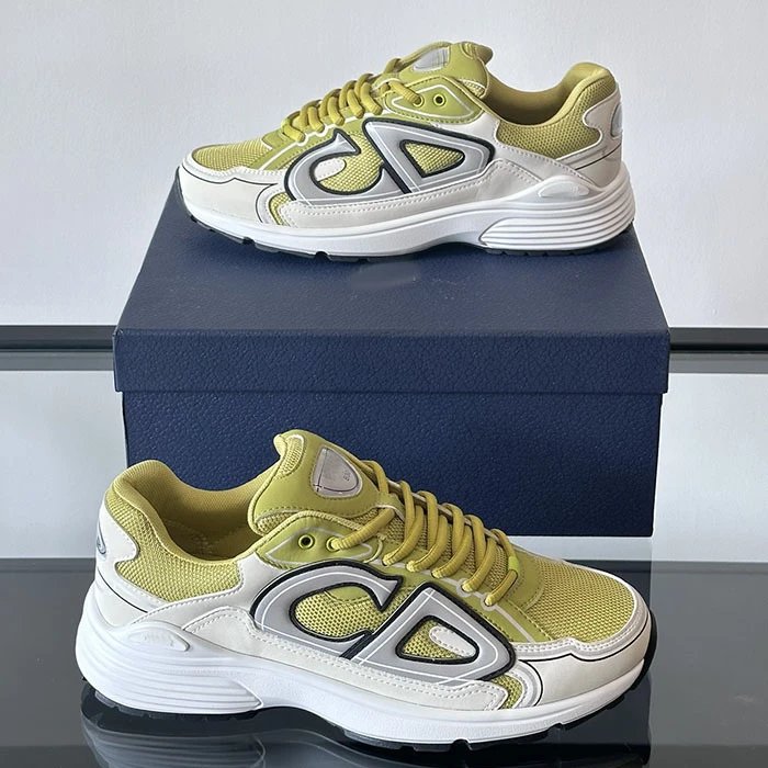 Dior B23 Low White Black Sneakers Chunky Sneakers - 12