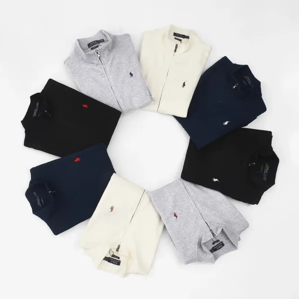 Ralph Lauren Classic Fit Full-Zip Sweatshirt Gray - 3