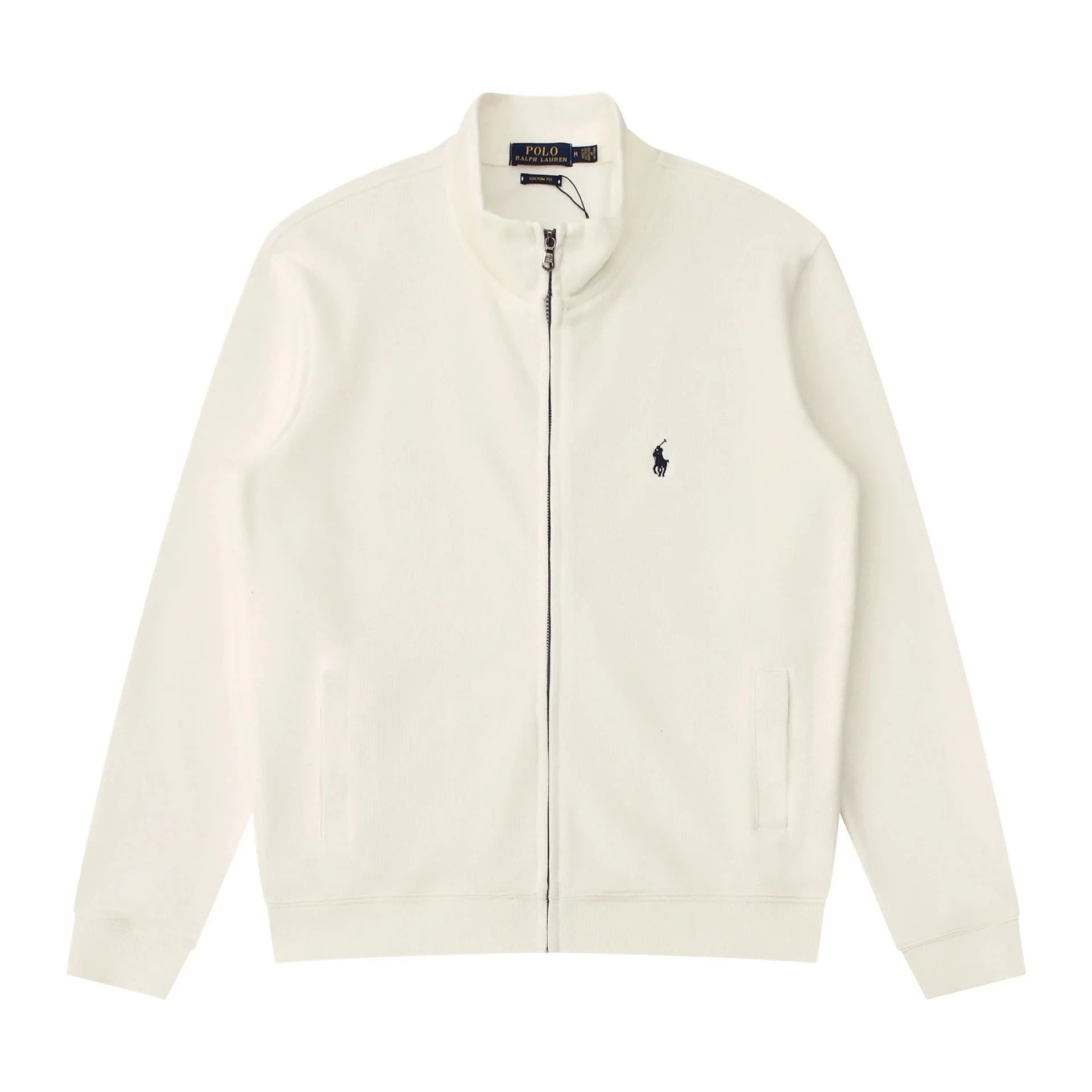 开衫乳白色黑标