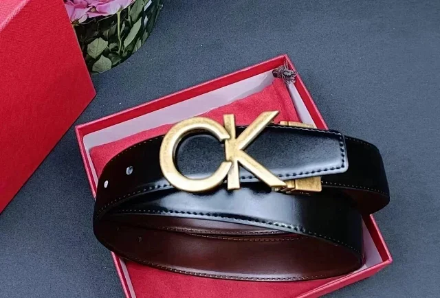 Calvin Klein Belts CK logo buckle belt product detail image 2