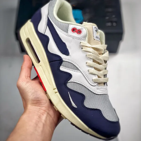 Nike Air Max 1 Royal Blue Gray Sneakers Running Shoes - 15