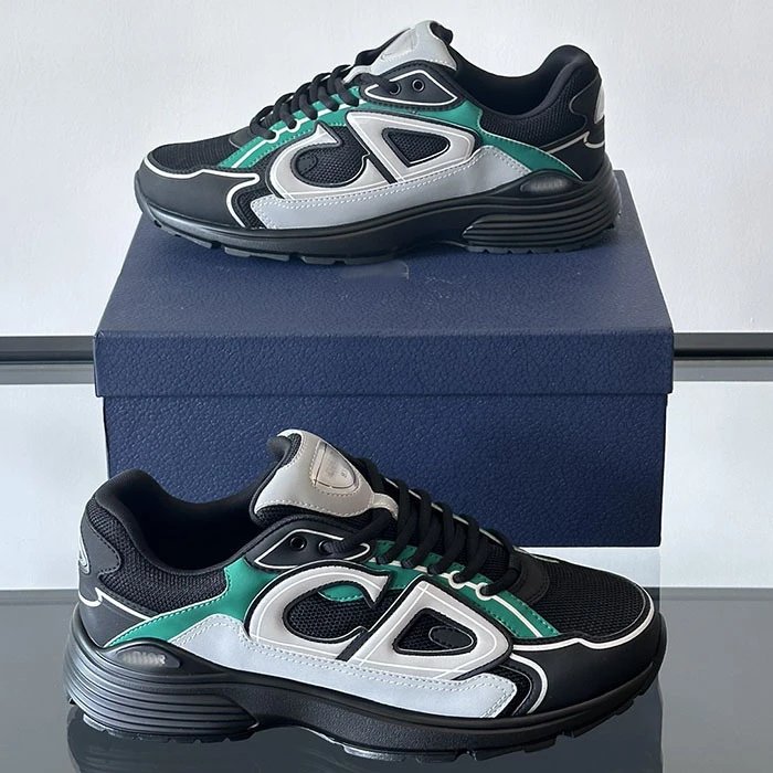 Dior B23 Low White Black Sneakers Chunky Sneakers - 13