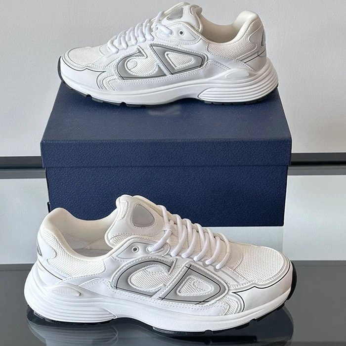 Dior B23 Low White Black Sneakers Chunky Sneakers - 9