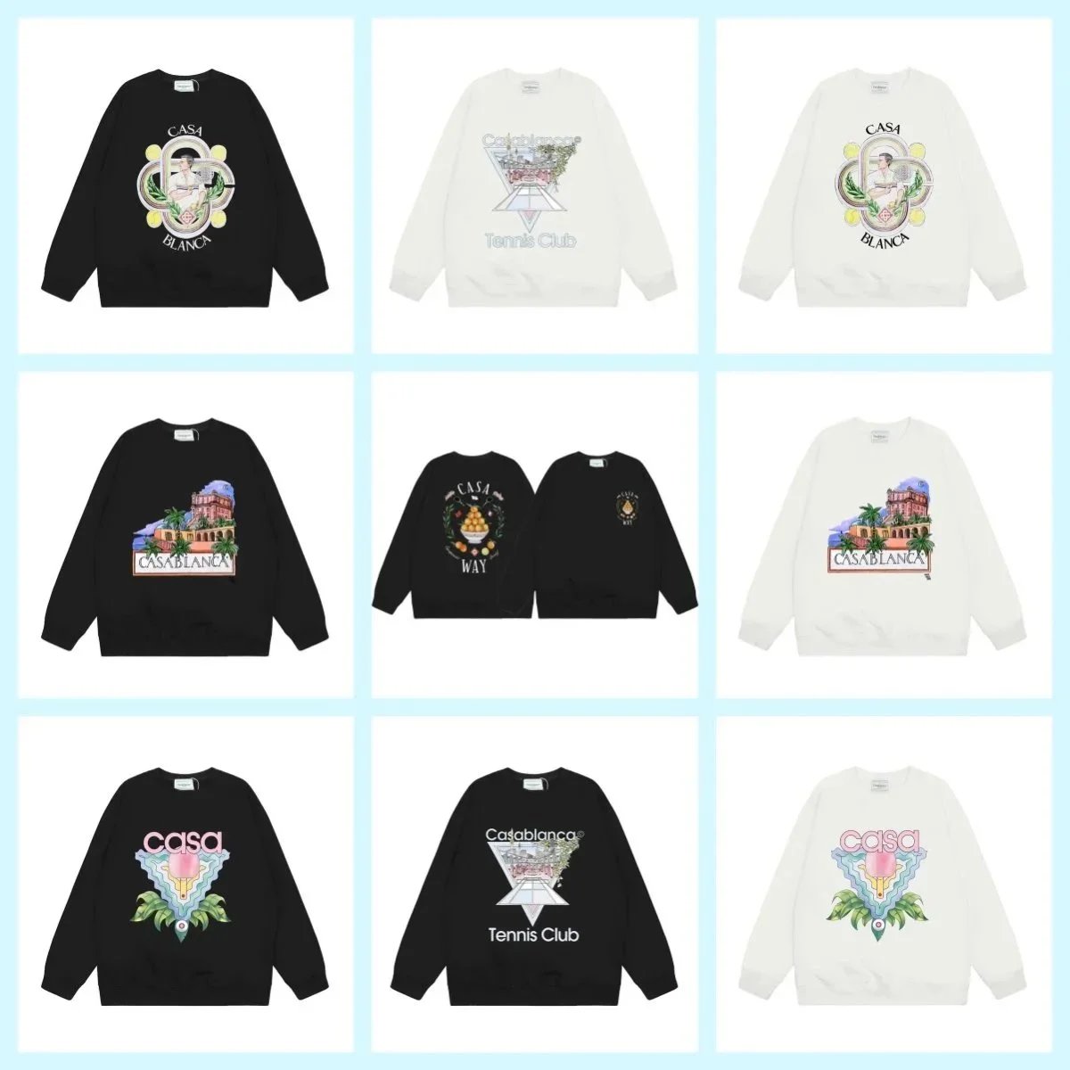 Casablanca Crew Neck Sweatshirt [40 styles]