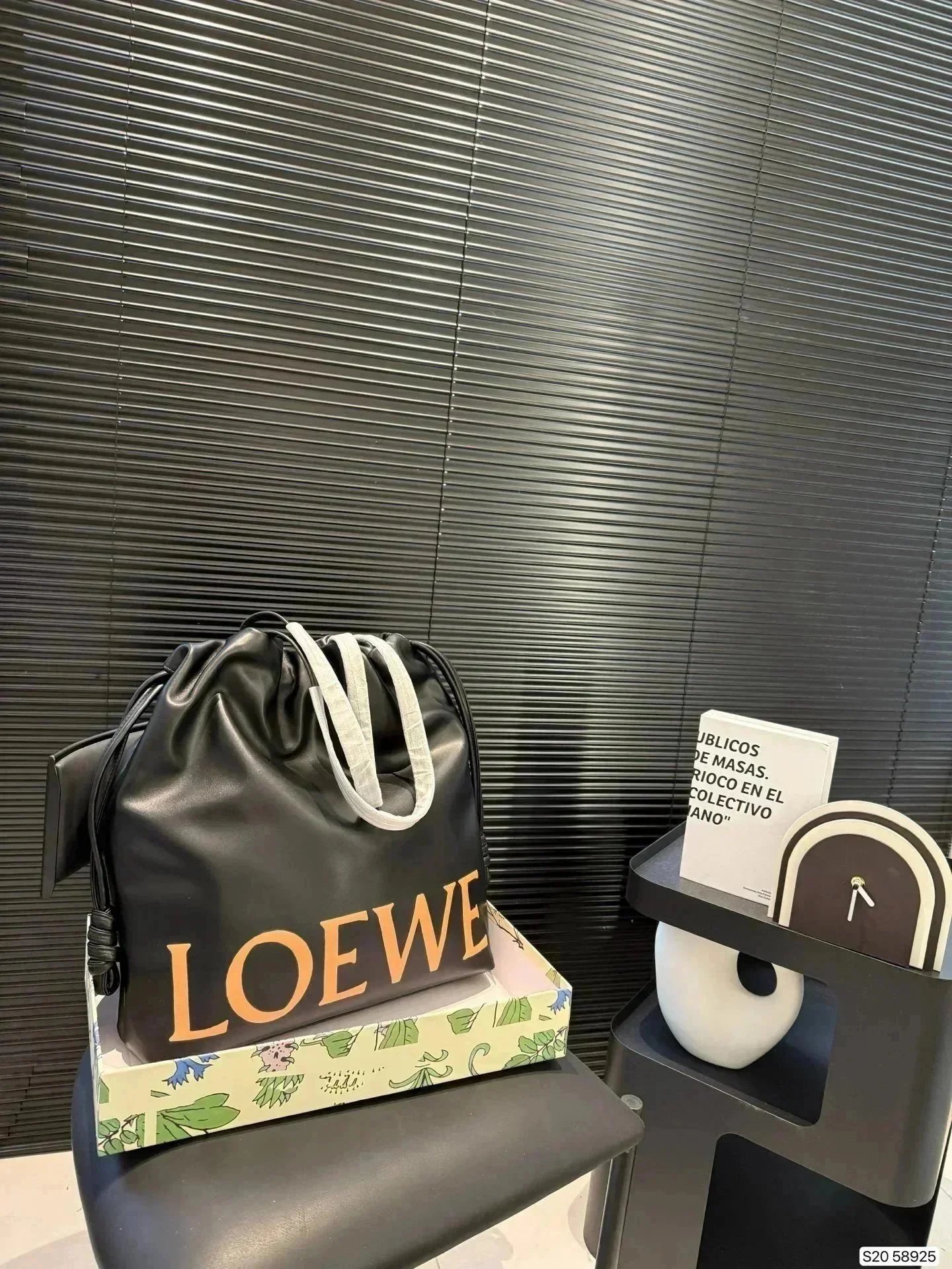 Loewe Puzzle Mini Burgundy Leather Handbag - 7