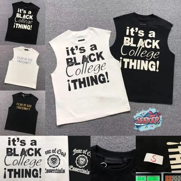 Design 'It's A Black College Thing!' Sleeveless Tee Black Vest Top - 3