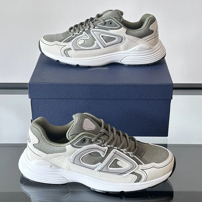 Dior B23 Low White Black Sneakers Chunky Sneakers - 7