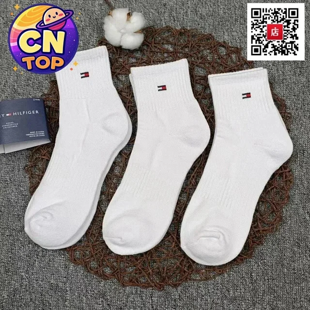 Tommy Hilfiger Socks Ribbed Crew Socks, 3-Pair Pack product detail image 3